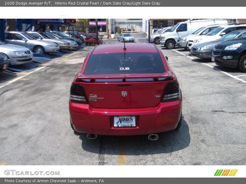 Inferno Red Crystal Pearl / Dark Slate Gray/Light Slate Gray 2008 Dodge Avenger R/T