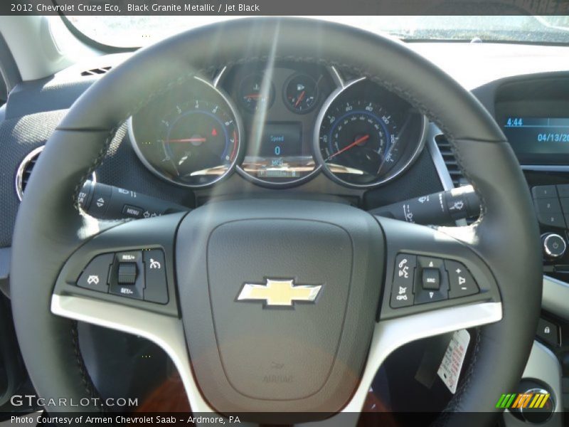 Black Granite Metallic / Jet Black 2012 Chevrolet Cruze Eco