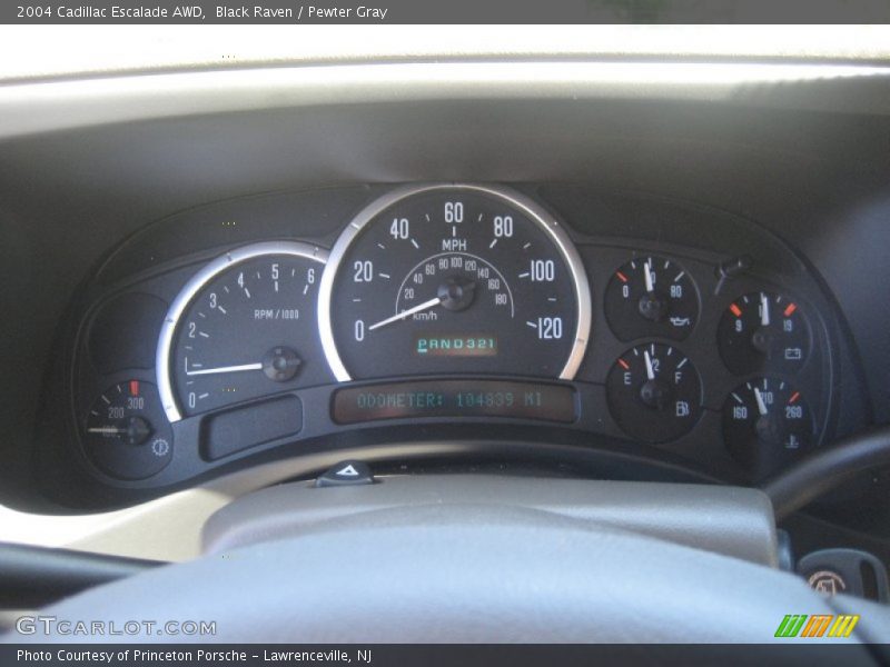 Black Raven / Pewter Gray 2004 Cadillac Escalade AWD