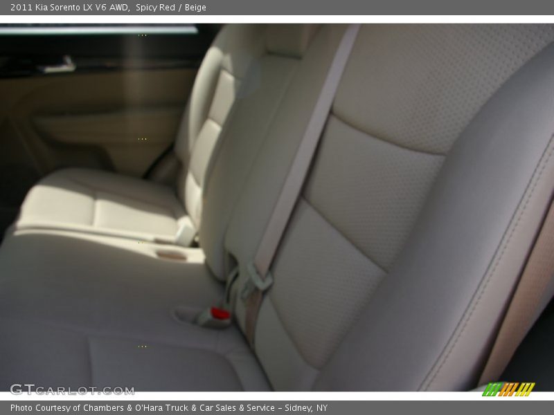 Spicy Red / Beige 2011 Kia Sorento LX V6 AWD