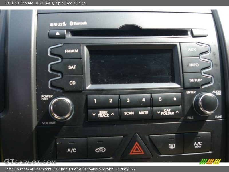 Spicy Red / Beige 2011 Kia Sorento LX V6 AWD
