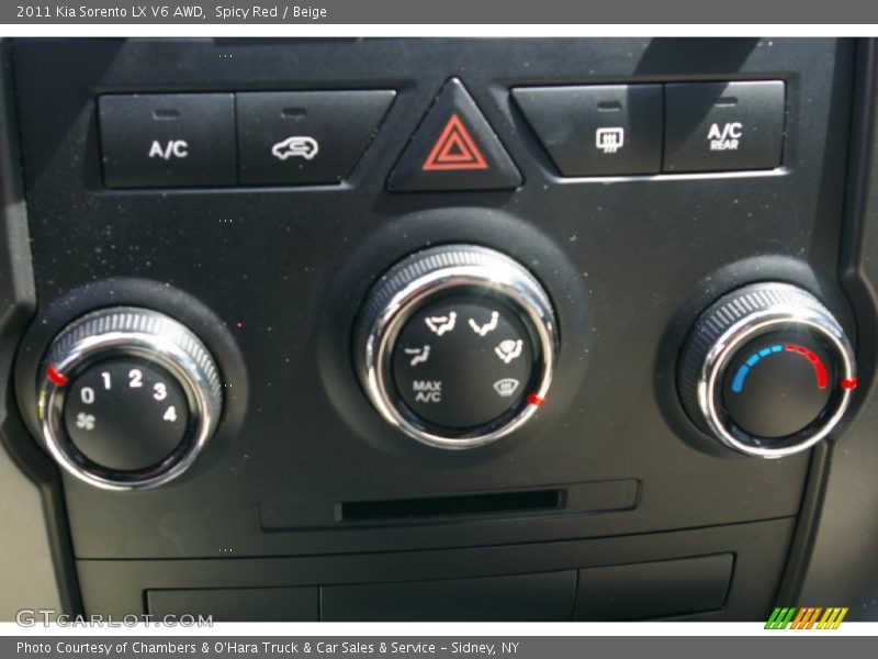 Spicy Red / Beige 2011 Kia Sorento LX V6 AWD