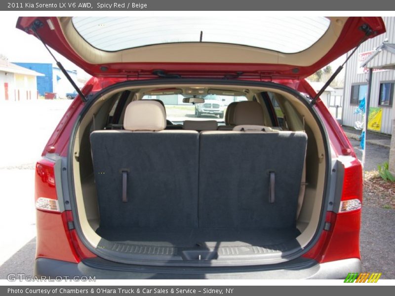 Spicy Red / Beige 2011 Kia Sorento LX V6 AWD