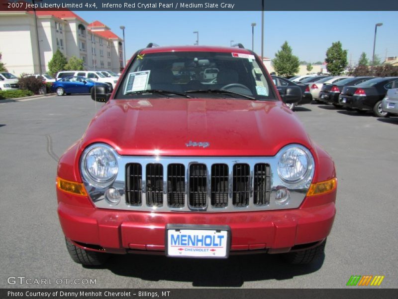 Inferno Red Crystal Pearl / Medium Slate Gray 2007 Jeep Liberty Limited 4x4