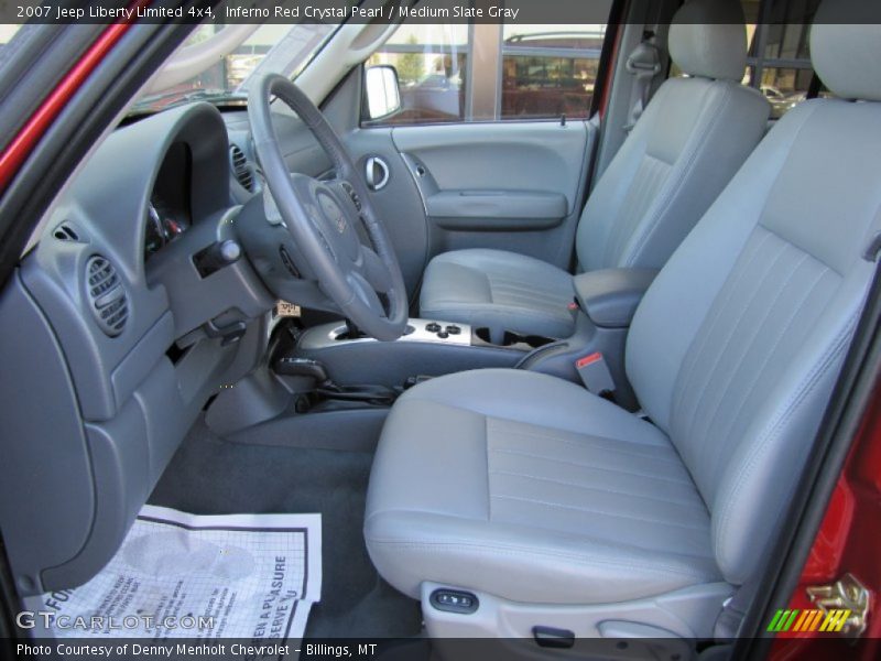 Inferno Red Crystal Pearl / Medium Slate Gray 2007 Jeep Liberty Limited 4x4