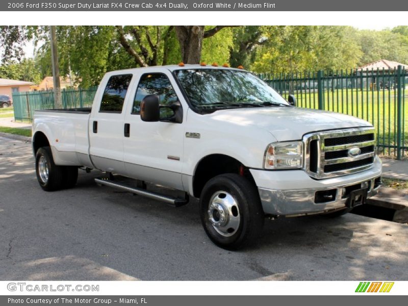 Oxford White / Medium Flint 2006 Ford F350 Super Duty Lariat FX4 Crew Cab 4x4 Dually