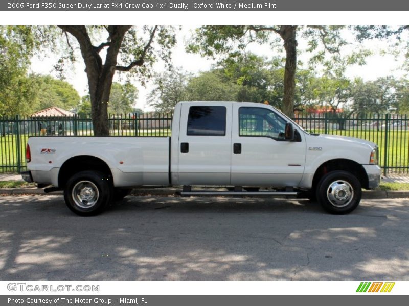 Oxford White / Medium Flint 2006 Ford F350 Super Duty Lariat FX4 Crew Cab 4x4 Dually
