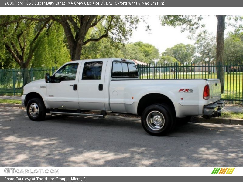 Oxford White / Medium Flint 2006 Ford F350 Super Duty Lariat FX4 Crew Cab 4x4 Dually