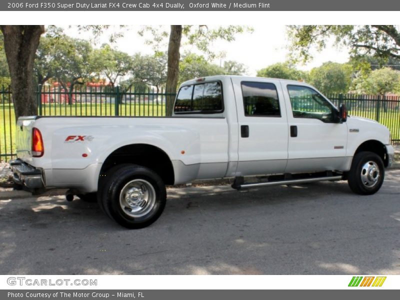Oxford White / Medium Flint 2006 Ford F350 Super Duty Lariat FX4 Crew Cab 4x4 Dually