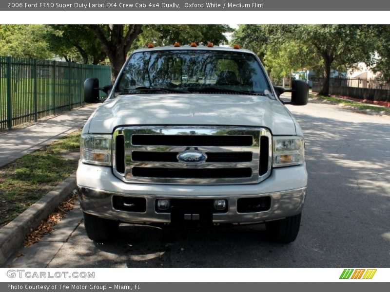 Oxford White / Medium Flint 2006 Ford F350 Super Duty Lariat FX4 Crew Cab 4x4 Dually