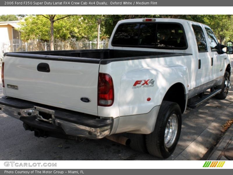 Oxford White / Medium Flint 2006 Ford F350 Super Duty Lariat FX4 Crew Cab 4x4 Dually