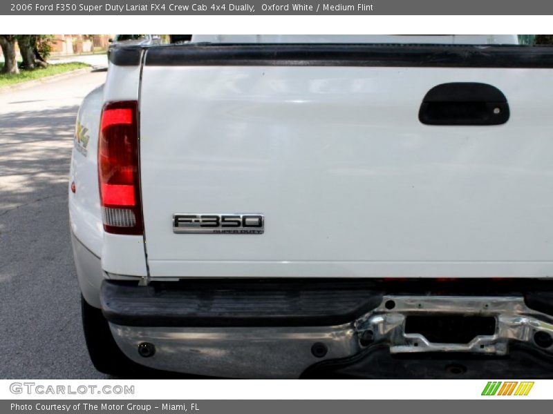 Oxford White / Medium Flint 2006 Ford F350 Super Duty Lariat FX4 Crew Cab 4x4 Dually