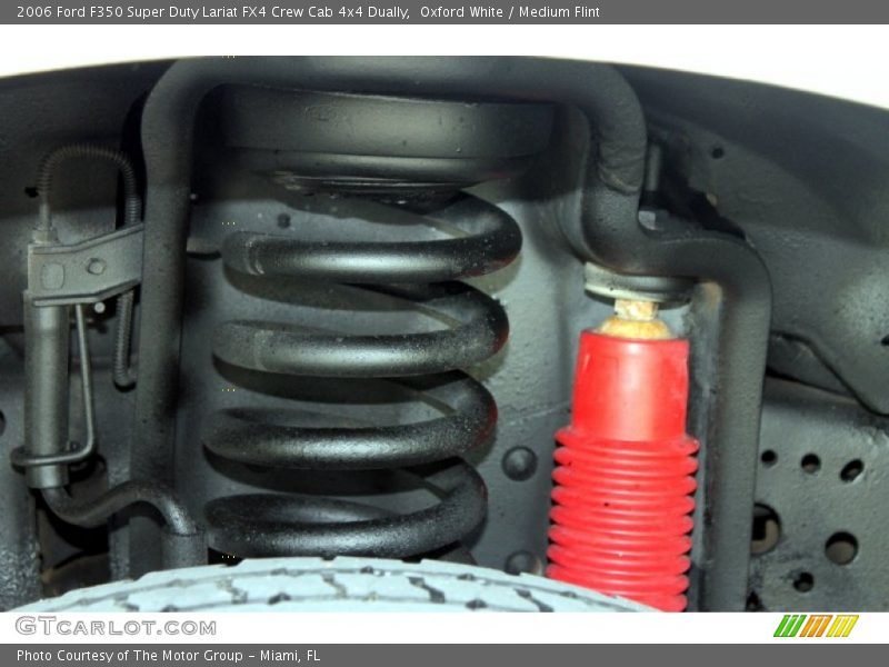 Oxford White / Medium Flint 2006 Ford F350 Super Duty Lariat FX4 Crew Cab 4x4 Dually