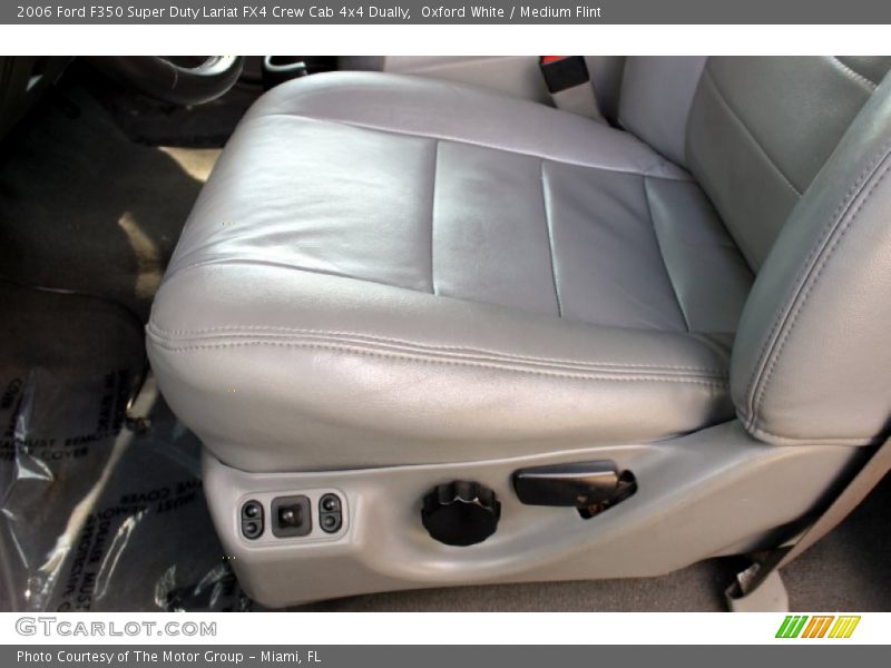 Oxford White / Medium Flint 2006 Ford F350 Super Duty Lariat FX4 Crew Cab 4x4 Dually