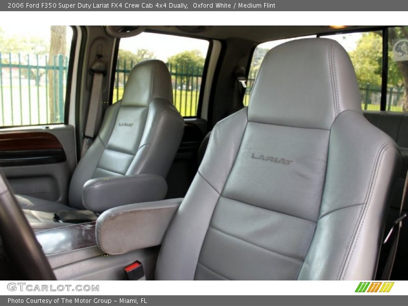 Oxford White / Medium Flint 2006 Ford F350 Super Duty Lariat FX4 Crew Cab 4x4 Dually