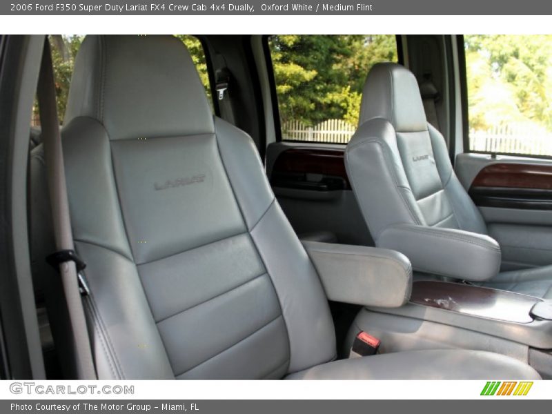 Oxford White / Medium Flint 2006 Ford F350 Super Duty Lariat FX4 Crew Cab 4x4 Dually