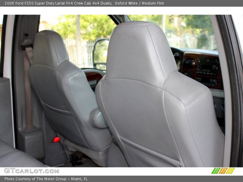 Oxford White / Medium Flint 2006 Ford F350 Super Duty Lariat FX4 Crew Cab 4x4 Dually