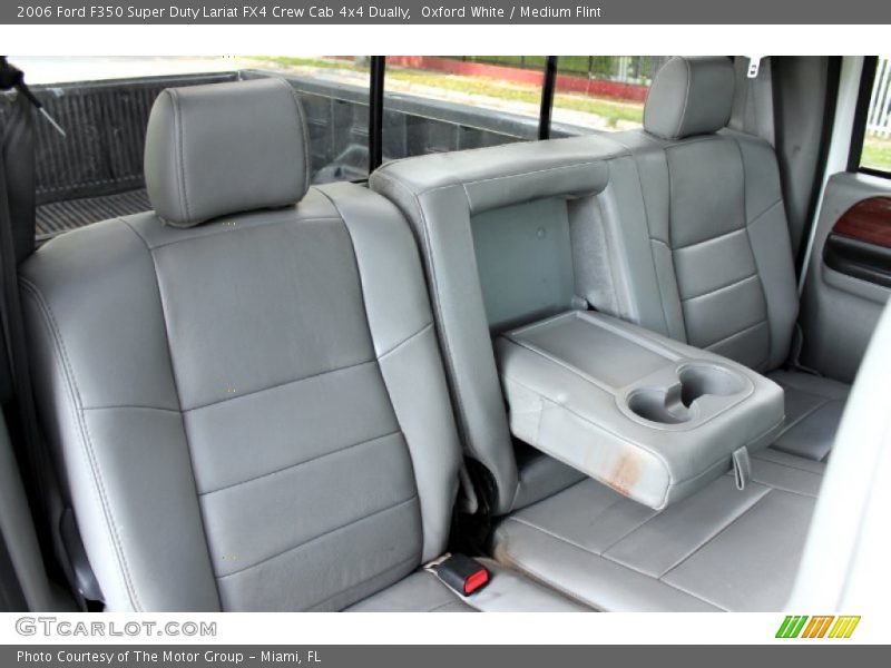 Oxford White / Medium Flint 2006 Ford F350 Super Duty Lariat FX4 Crew Cab 4x4 Dually