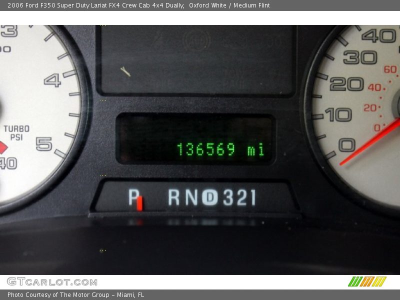Oxford White / Medium Flint 2006 Ford F350 Super Duty Lariat FX4 Crew Cab 4x4 Dually