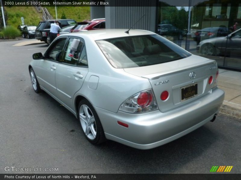 Millennium Silver Metallic / Black 2003 Lexus IS 300 Sedan