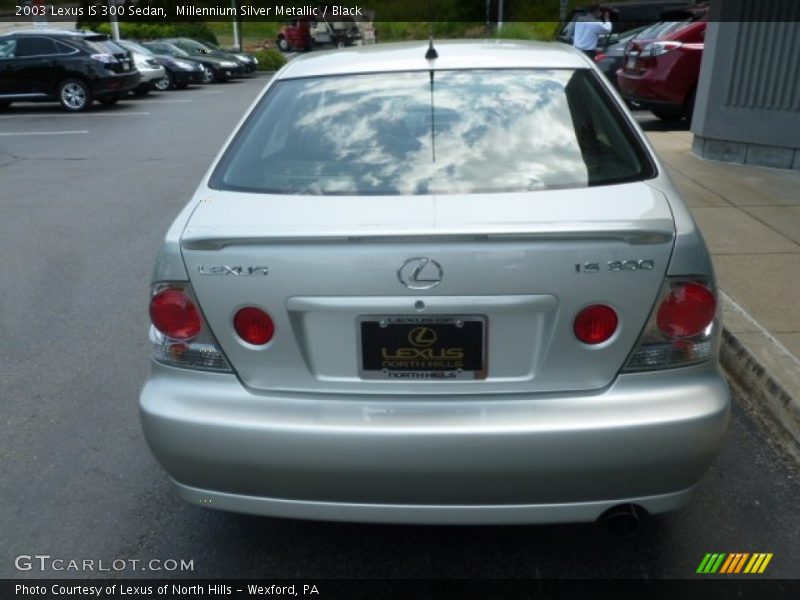 Millennium Silver Metallic / Black 2003 Lexus IS 300 Sedan