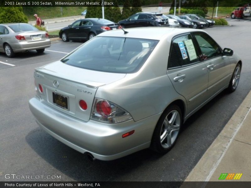 Millennium Silver Metallic / Black 2003 Lexus IS 300 Sedan