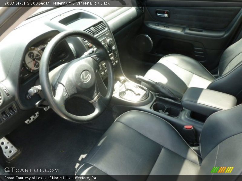 Millennium Silver Metallic / Black 2003 Lexus IS 300 Sedan