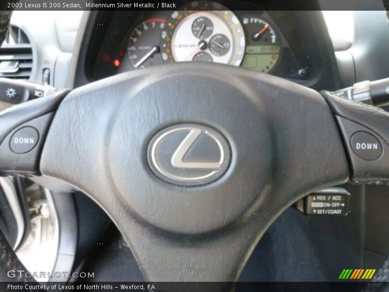 Millennium Silver Metallic / Black 2003 Lexus IS 300 Sedan