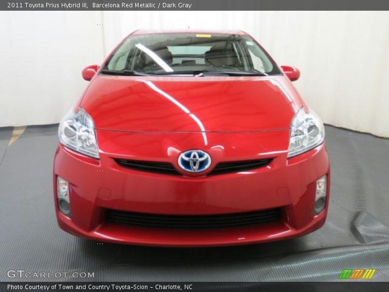 Barcelona Red Metallic / Dark Gray 2011 Toyota Prius Hybrid III