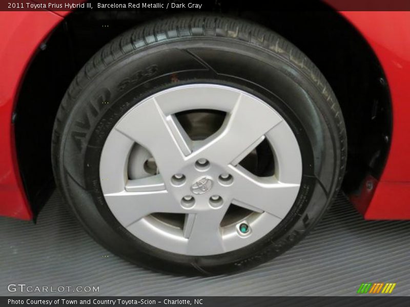 Barcelona Red Metallic / Dark Gray 2011 Toyota Prius Hybrid III