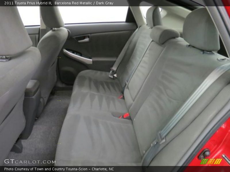 Barcelona Red Metallic / Dark Gray 2011 Toyota Prius Hybrid III