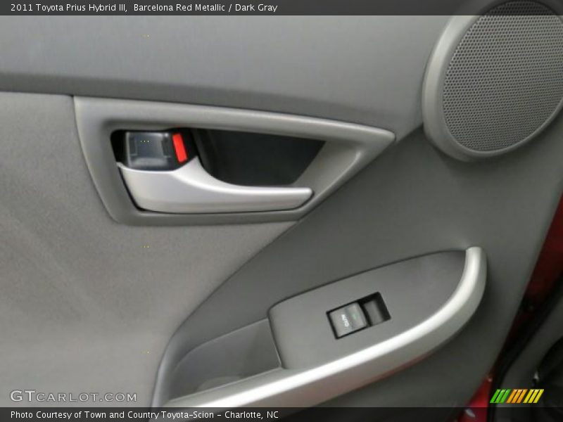 Barcelona Red Metallic / Dark Gray 2011 Toyota Prius Hybrid III