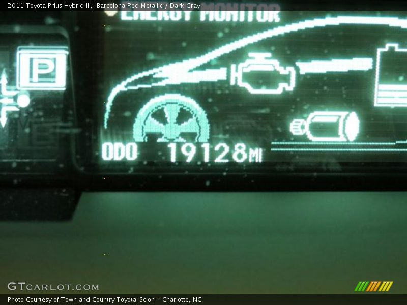 Barcelona Red Metallic / Dark Gray 2011 Toyota Prius Hybrid III