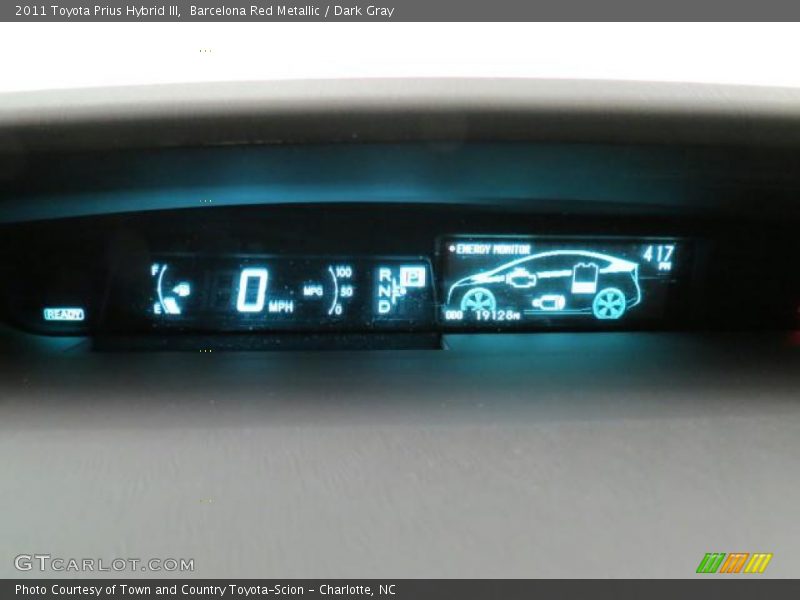 Barcelona Red Metallic / Dark Gray 2011 Toyota Prius Hybrid III