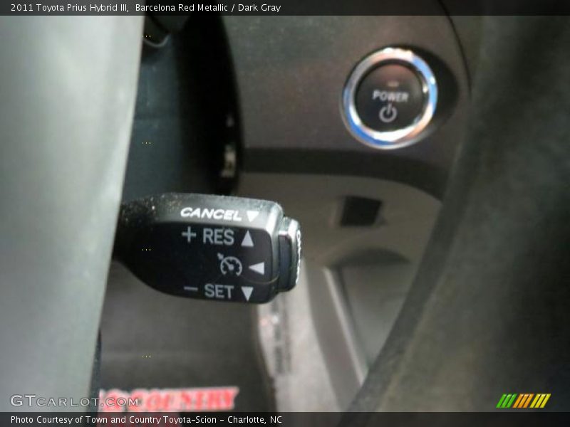 Barcelona Red Metallic / Dark Gray 2011 Toyota Prius Hybrid III