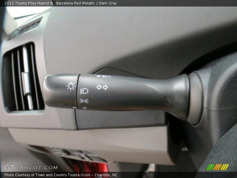 Barcelona Red Metallic / Dark Gray 2011 Toyota Prius Hybrid III