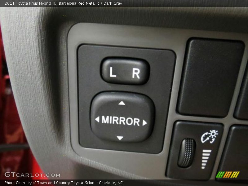 Barcelona Red Metallic / Dark Gray 2011 Toyota Prius Hybrid III