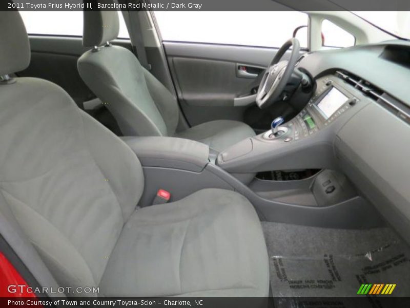 Barcelona Red Metallic / Dark Gray 2011 Toyota Prius Hybrid III
