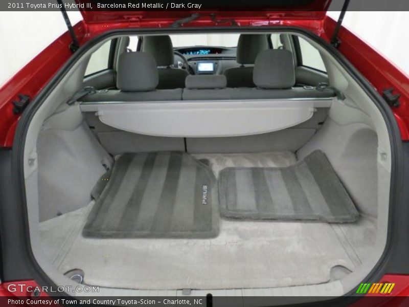 Barcelona Red Metallic / Dark Gray 2011 Toyota Prius Hybrid III