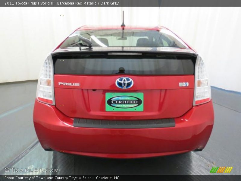 Barcelona Red Metallic / Dark Gray 2011 Toyota Prius Hybrid III