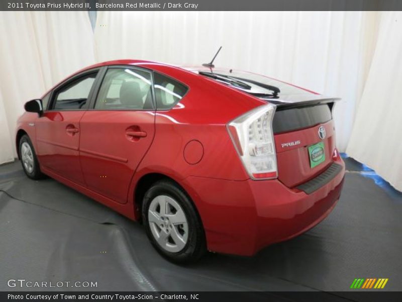 Barcelona Red Metallic / Dark Gray 2011 Toyota Prius Hybrid III