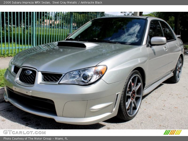 Steel Gray Metallic / Anthracite Black 2006 Subaru Impreza WRX Sedan