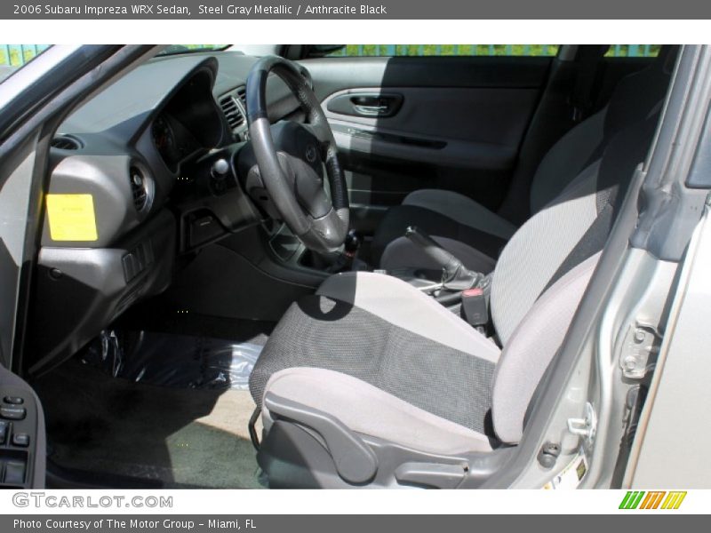 Steel Gray Metallic / Anthracite Black 2006 Subaru Impreza WRX Sedan