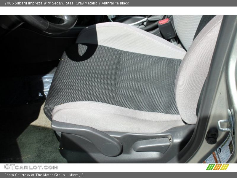 Steel Gray Metallic / Anthracite Black 2006 Subaru Impreza WRX Sedan