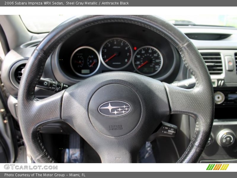 Steel Gray Metallic / Anthracite Black 2006 Subaru Impreza WRX Sedan