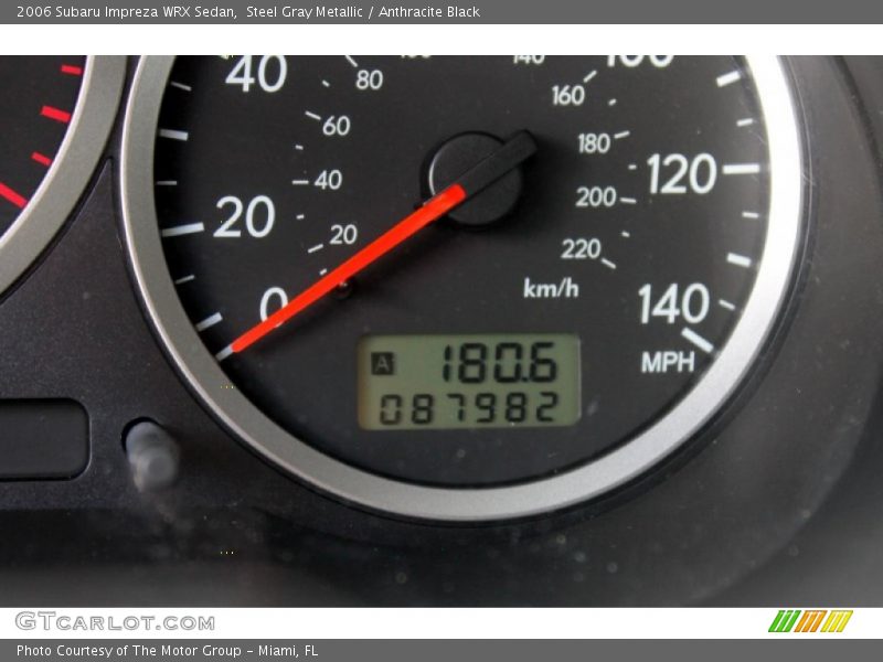 Steel Gray Metallic / Anthracite Black 2006 Subaru Impreza WRX Sedan