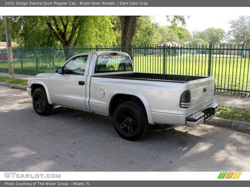 Bright Silver Metallic / Dark Slate Gray 2003 Dodge Dakota Sport Regular Cab