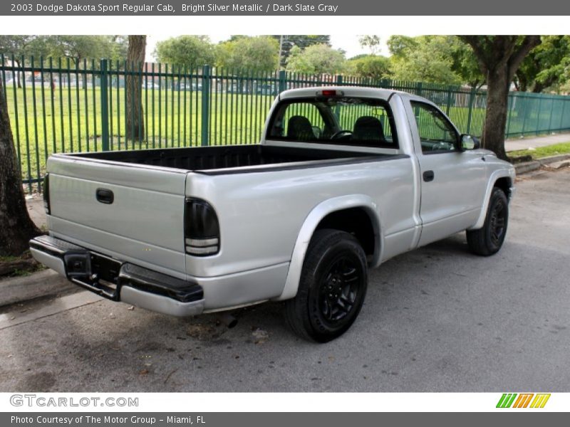 Bright Silver Metallic / Dark Slate Gray 2003 Dodge Dakota Sport Regular Cab