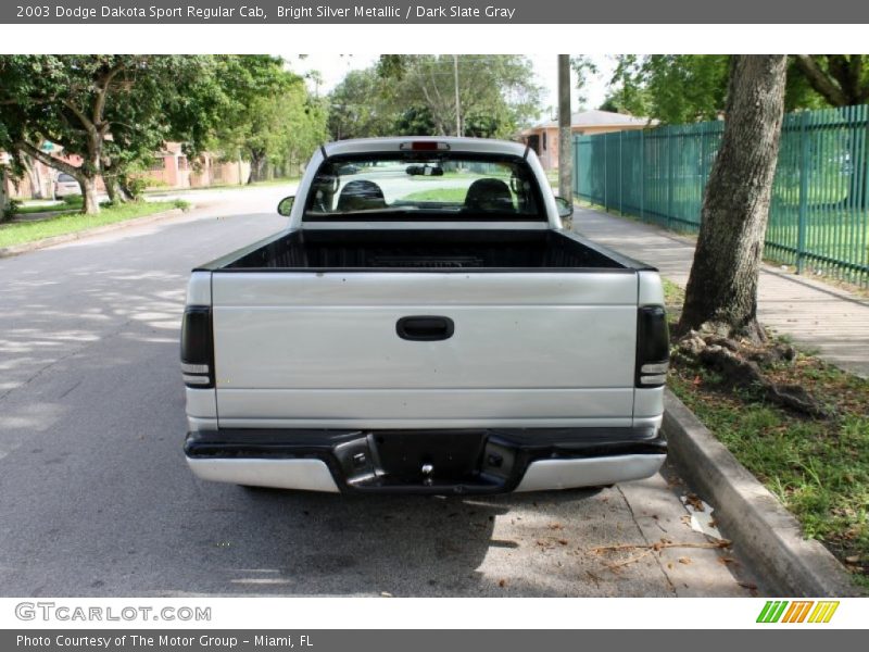 Bright Silver Metallic / Dark Slate Gray 2003 Dodge Dakota Sport Regular Cab
