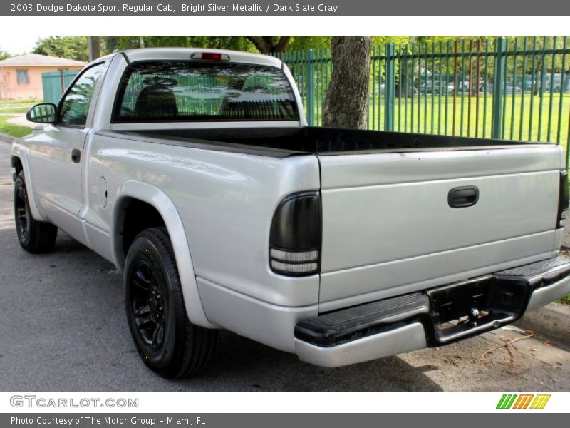 Bright Silver Metallic / Dark Slate Gray 2003 Dodge Dakota Sport Regular Cab
